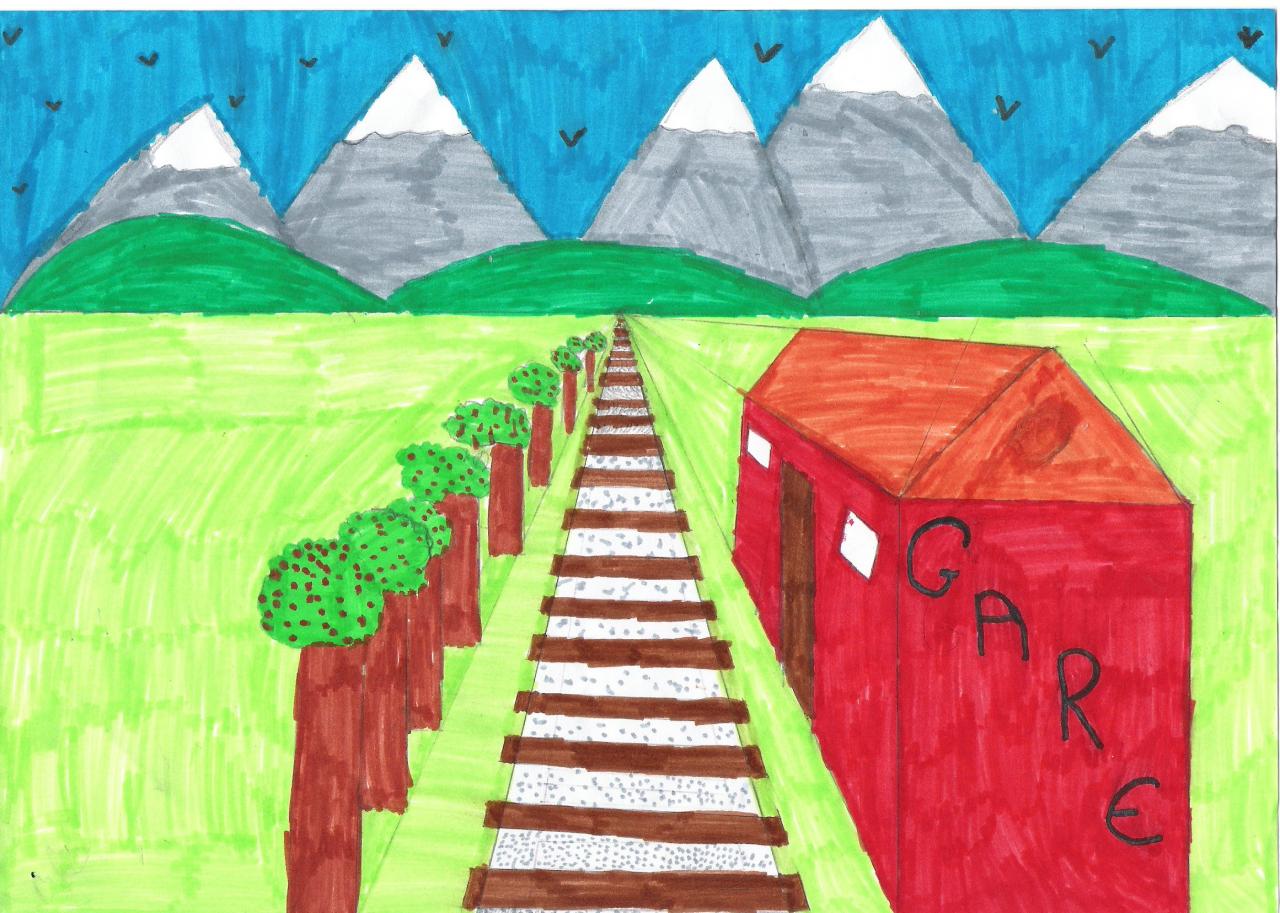 1er dessin voie ferrée