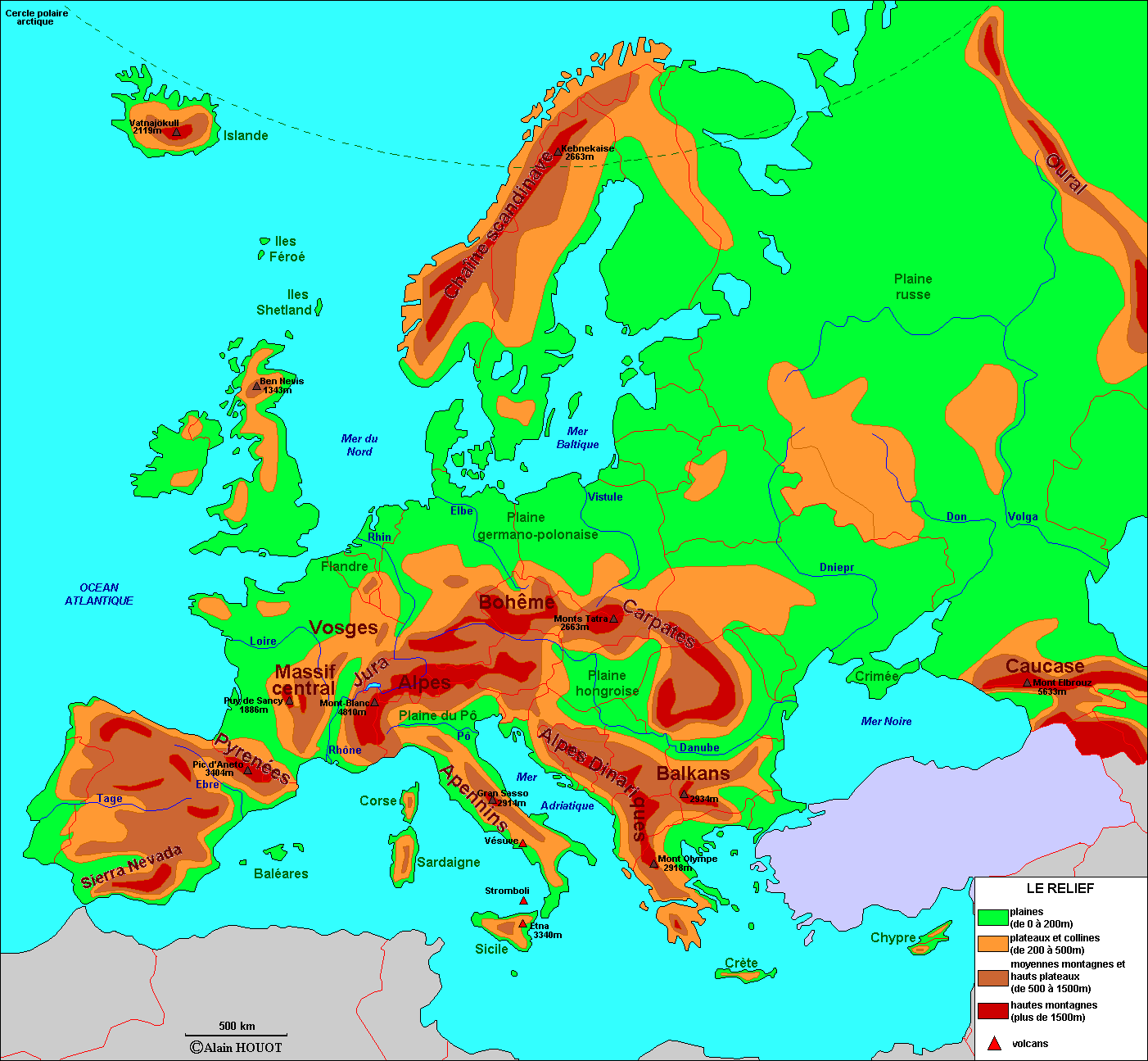 Carte de l'Europe