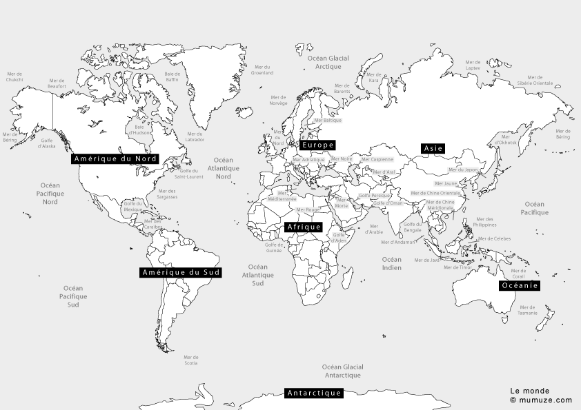 Carte du monde