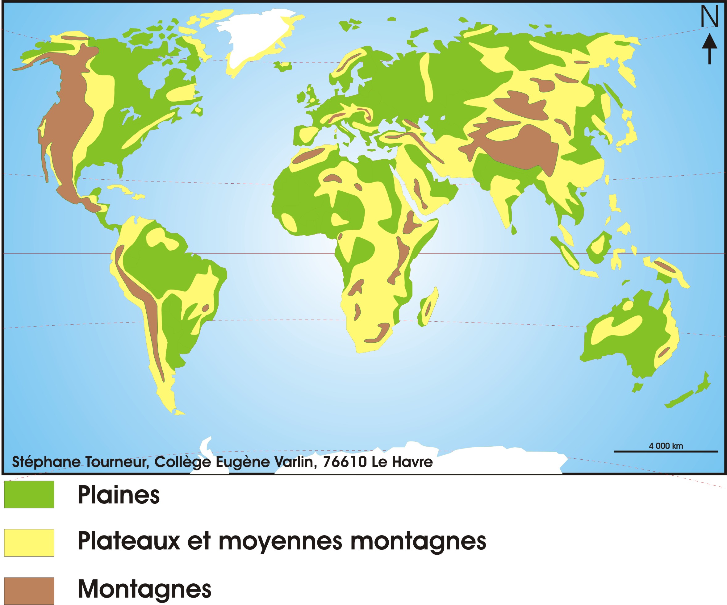 Les reliefs du monde