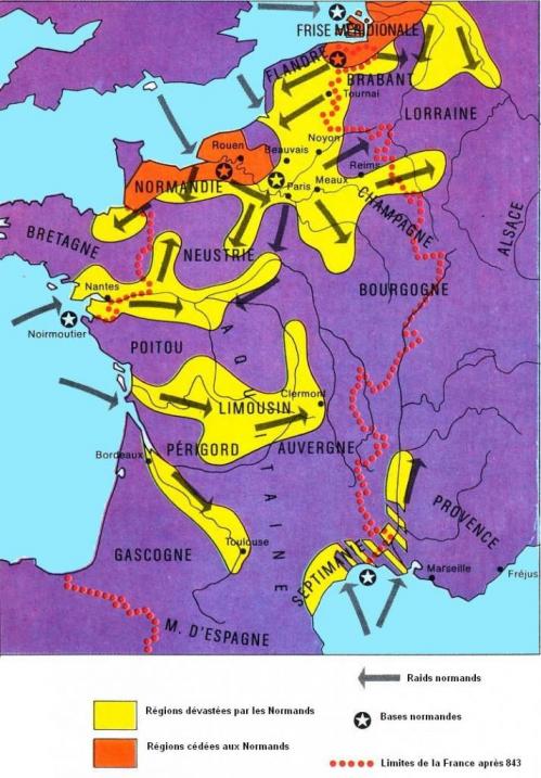Les invasions normandes carolingiens