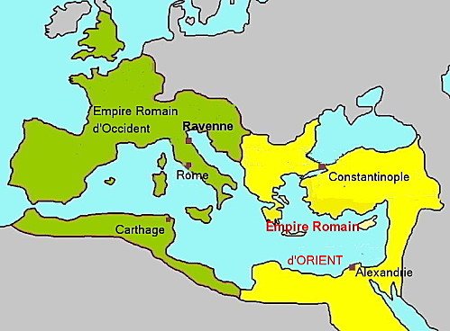 Carte de l'empire romain