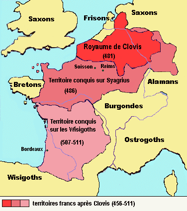 Le Royaume des Francs en 481